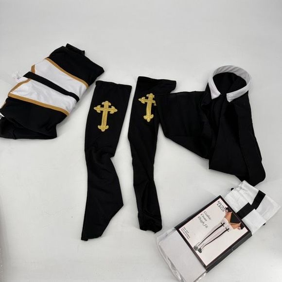 NWT Music Legs Yandy Bad habit nun costume XS Halloween role play cosplay - Picture 7 of 7